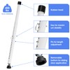 Sliding Door Security Bar,2Pcs 16 to 51 Inch Inside Sliding