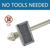 LaigenGanzi Magnetic Curtain Rods,Multi-Use Adjustable Appliance for Metal Doors ,Windows,No