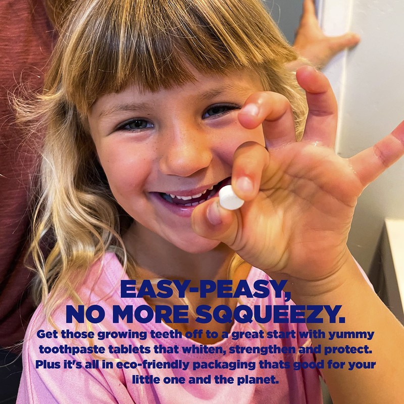 Chomp Junior Very Berry Toothpaste Tablets with Nano Hydroxyapatite Refill