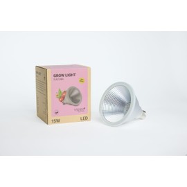 Venso EcoSolutions LED Plant Lamp Full Spectrum Cultura LED Lamp E27 15 W 60° Growth Lamp for Plants such as Herbs, Vegetables and Flowering Plants, Parus Plant Lamp LED Full Spectrum Plant Light