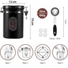 EZKOXAH Airtight Coffee Beans Canister, Stainless Steel Container with 30