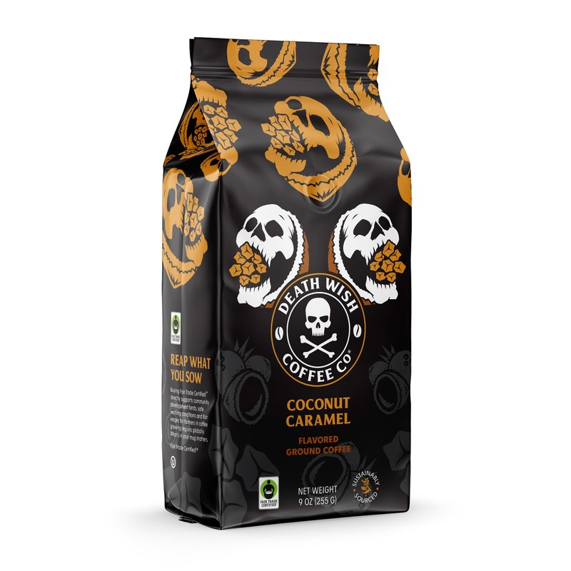 Death Wish Coffee, Coconut Caramel Ground Coffee (27 Ounces)