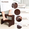 StrongTek Bamboo Two Step Stool for Adults and Kids, Bed