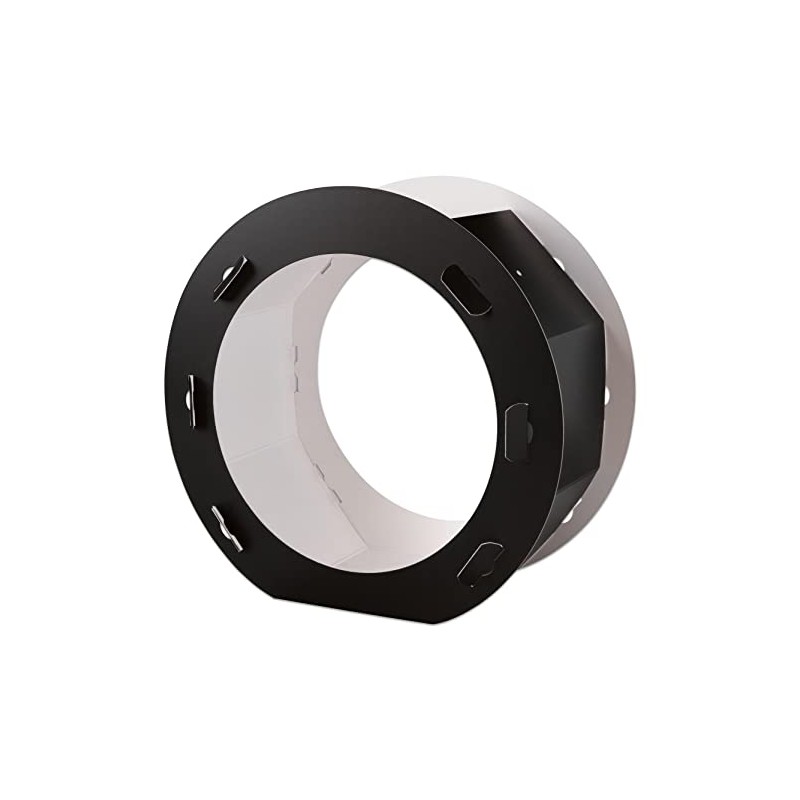 Folia Round Lantern Blanks Pack of 5 Black