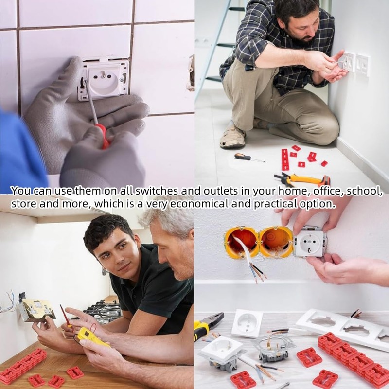 Ljxyloog 100 Pcs Switch and Receptacle Spacer for Loose Outlet