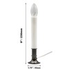 Creative Hobbies Electric Window Candle Lamp with Pewter Plated Base,