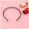 BIUDECO 3pcs Metal Teeth Comb Hairband Headband 80 Long Teeth