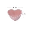 CHOOLD Ceramic Heart-Shaped Pudding Bowls with Beads Edge, Set of