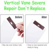 12 Vertical Blind Repair Vane Savers, Louver Replacement Parts Maintenance