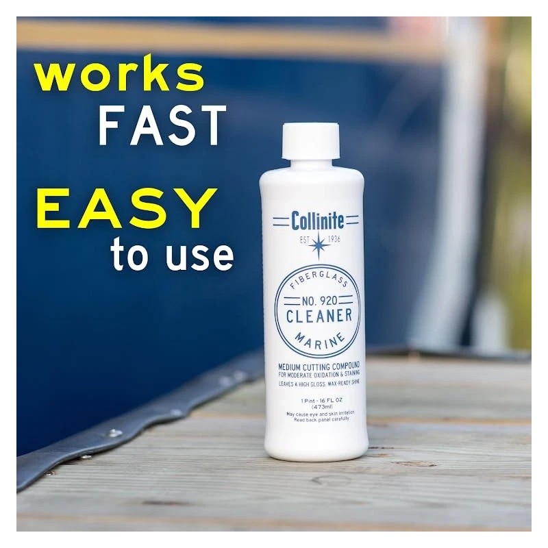 COLLINITE Fiberglass Boat Cleaner and Wax Combo Collinite 920 885