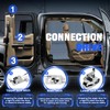 WEILEITE Rear Door Latch Cable Assembly Fit Ford F150 F-150