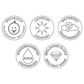 Marabu 11300005040 - Decorlack Acryl Mittelbraun 040, 50 ml, hochglänzender Acryllack auf Wasserbasis, wetterfest, speichelfest, zum Malen, Schablonieren und für Serviettentechnik