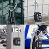 GRIFEMA GA1002 4 Digit Combination Padlock, Long Shackle Padlocks Outdoor