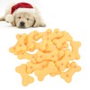 20pcs Rubber Dog Squeaky Bone Toy Teeth Cleaning Dog Bone