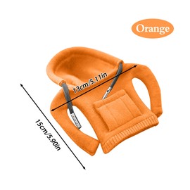 YEJAHY Schaltknauf Hoodie,Schaltknauf Abdeckung,Gangschaltung Hoodie-Abdeckung,Lustige Hoodies Schalthebel Dekoration,für Auto Dekoratives (Orange)