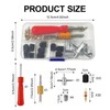 FENGRUI 37 Pcs Car Tyre Valve Removal Tool Set,4-WayValve Tool