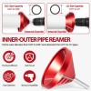 DearChan 2-in-1 Inner-Outer PVC Deburring and Chamfer Tool, Pipe Reamer