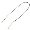 10 Pieces 1.5mm 18 Inch Wax Cord Necklaces Chain Black