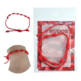 Jands Distribution Pulsera 7 Nudos De Proteccion Para Adulto Y Niño 2pz