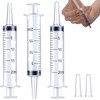 20ML Plastic Syringes 3 Pcs for Scientific Labs, Industrial Use,