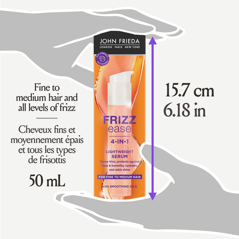 John Frieda Frizz Ease Lightweight Serum for Smoother Hair, Ideal