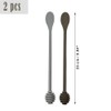 2Pcs 9.8 Inch Silicone Honey Dipper Sticks Honey Spoon, Long