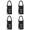 SGERUFZ 4 Piece 3 Digit Combination Padlock Combination Lock Weather