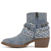 Blowfish Malibu Womens Rally Western Ankle Bootie Denim Blue 6