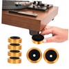 SUPVOX 4pcs Aluminum Alloy Speaker Isolation Feet Pads Vibration Dampening