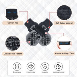 BEAUTYZOO Dog Socks to Prevent Licking Paws, Dog Shoes for Hot Pavement Small Medium Large Senior Dog Booties, Non Slip Dog Boots & Paw Protectors for Hardwood Floors Traction Control Indoor
