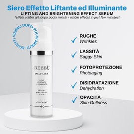 Rebel Ialufiller Instant Anti-Wrinkle Lifting Serum | Firming, Moisturising, Brightening, Evening, Airless Bottle 30 ml