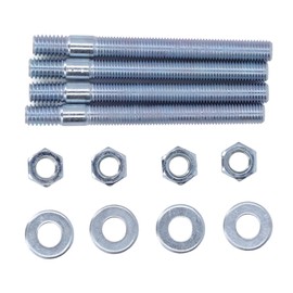 Carburetor Studs Kit,3.5in Carburetor Studs Set Metal Carb Mounting Stud Kit with Spacers for 5/16in Threads Intake