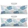 Nautical Blue Coral Body Pillow Cover Pillowcase with Zipper