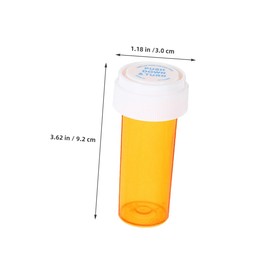 Healvian 1 Juego Frasco De Pastillas Dispensable Píldoras De Grada De Comida Ventosa De Juguete Recipientes De Pastillas Pastilleros Portátiles Organizador De Pastillas Páginas 12 Piezas