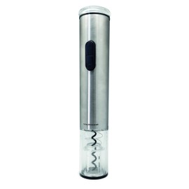Vin Bouquet Manganese Steel and ABS Electric Corkscrew, Silver, 32 x 10 x 9 cm