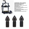 3Pcs Hardened Steel Nozzle 3 Holes High Flow 1.75mm Long
