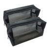 Thinslimer 2PCS Portable Mesh Shower Caddy Bag,Clear Travel Makeup Pouch