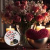 Cute Cat Magnet Round with Saying Ich Liebe Dich Romantic