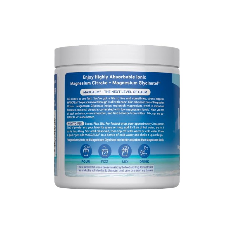 Natural Vitality Original Calm - Mezcla de bebida de magnesio,