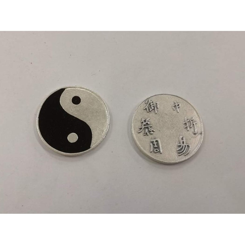 Eurofusioni Ching coins - TAO Yin Yang silver plated coins