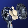 Portable Handheld Fan USB Rechargeable Battery Operated 5 Speeds Silent