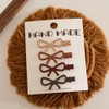 [WENJESO] 4 Pcs Carded Matte Painted Geometric Design Side/Bangs/Birth Hair
