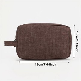 AYNKH Travel Wash Bag for Men and Women, Portable Hanging Cosmetic Bag Waterproof Shaving Bag Canvas Bag with Handle, Gym Shower Bathroom Makeup Toiletry Accessories