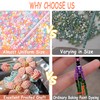 Pastel Glass Seed Beads for Jewelry Making, 13000Pcs 2mm Small