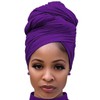Harewom African Scarfs for Women Head Wraps Stretch Turban Jersey