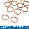A ABSOPRO Motorcycle Exhaust Pipe Muffler Gasket Copper Tone Metal