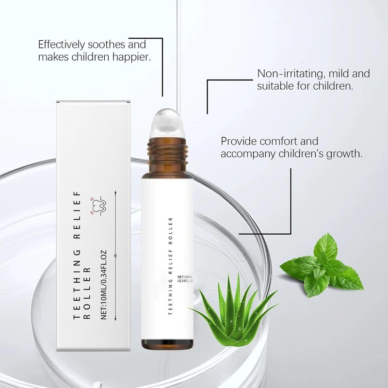 Teething Roller, Teething Roller, Teething Relief Roller, Teething Oil Roller,