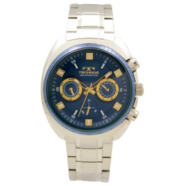 Technos T6643NN Multifunction Men's Wristwatch, Silver, Dial Color - Blue, Watch Multi Function