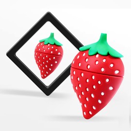 USB Flash Drive 64GB, High-Speed USB 2.0 Mini Cartoon 64GB Memory Stick Thumb Drive,Cute Strawberry Shape USB Pen Drive Perfect for Giving to Family and Friends (Pink)