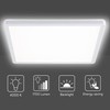 Navaris LED Ceiling Light with Backlight - Dimmable - 18